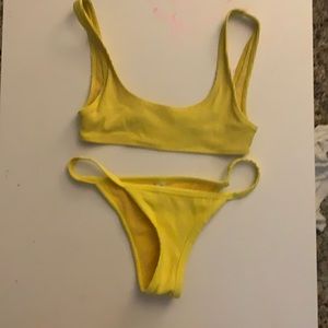 Yellow bikini